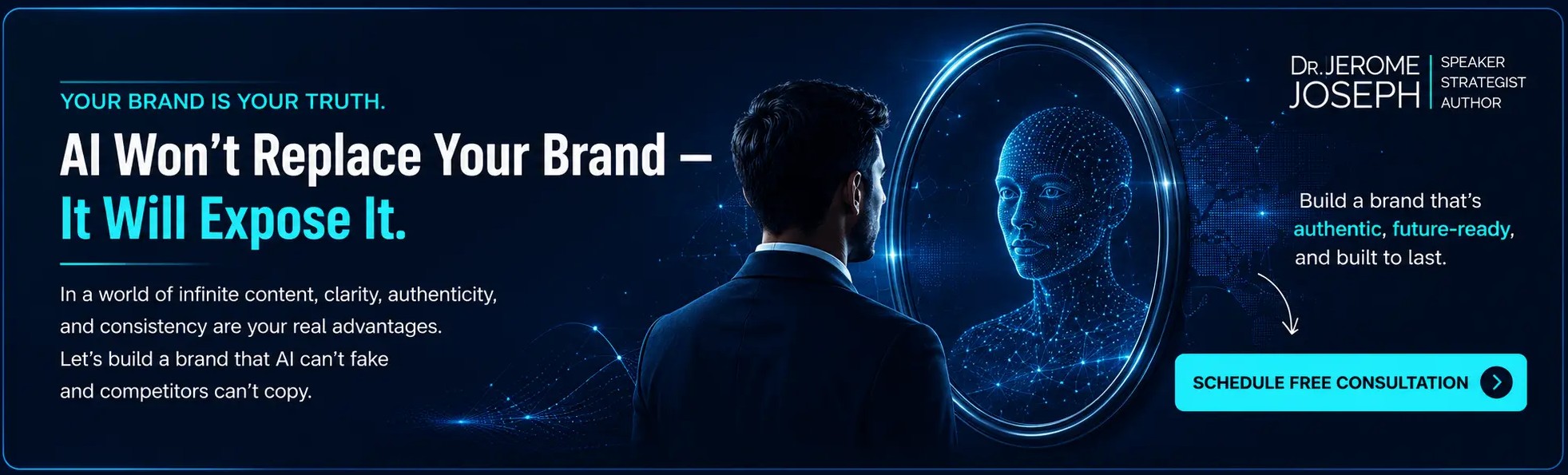 AI branding with human reflection